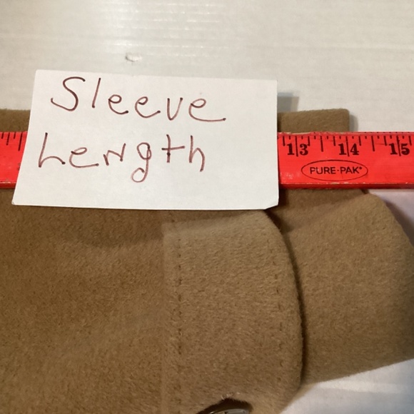 Coat Knee Length Wool Classic Camel Timeless Preppy Neutral Luxury Women’s SZ 16 - Picture 9 of 11